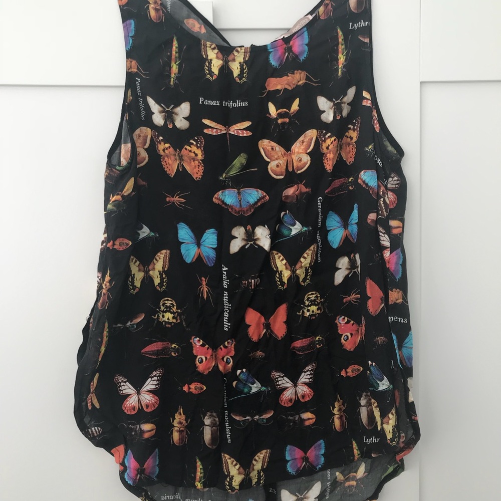 Forever 21 Contemporary Butterfly Print Blouse